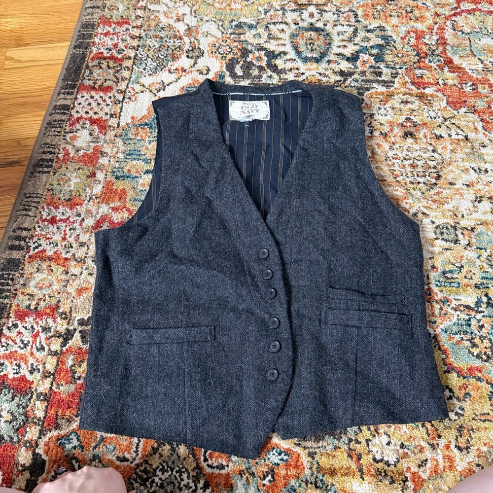 Vintage old navy wool vest